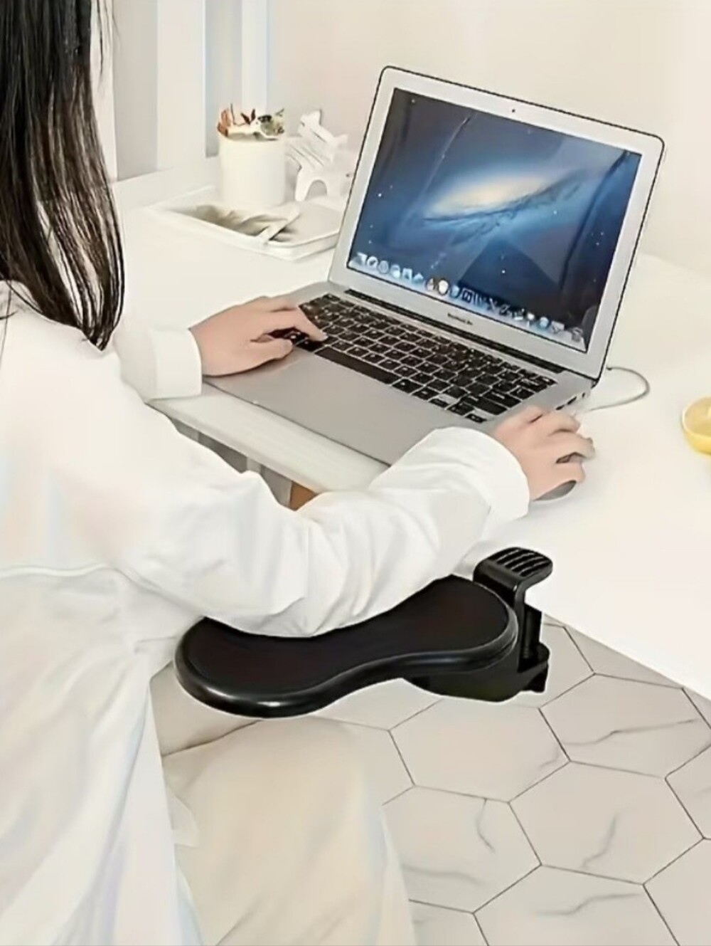 Adjustable Under-Desk Armrest Pad for Home Office